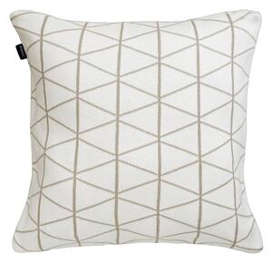 Pletený povlak DESIGN geo smetanovobéžová 45 x 45 cm