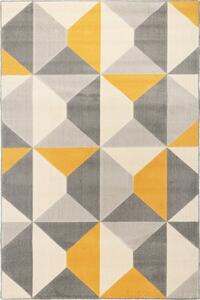 Vopi | Kusový koberec Novara 18241 272 šedožlutá - 80 x 150 cm