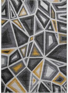 Vopi | Kusový koberec Walton 5797A bílo-žlutý - 140 x 200 cm