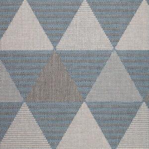 Vopi | Kusový koberec Flat 21132-ivory/silver/light blue - 80 x 150 cm