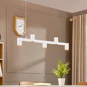 Závěsné svítidlo Arcchio Brinja, bílé, délka 120 cm, 5 světel, GU10