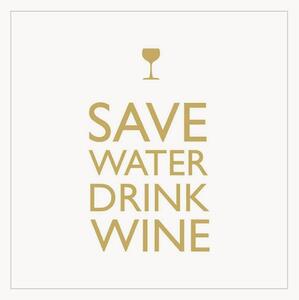 Sada papírových ubrousků Save Water, 40 dílů