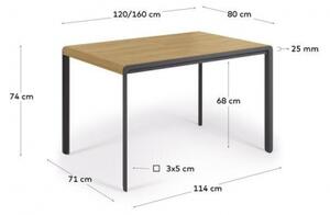 NADYRIA DUB roztahovací jídelní stůl 120 cm
