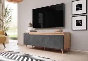 TV stolek ART 140cm, zlatý dub/beton