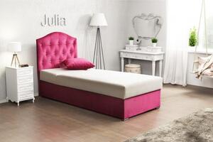 Čalouněná postel Julia, růžová