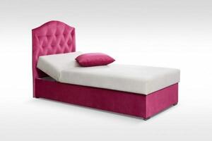 Čalouněná postel Julia, růžová