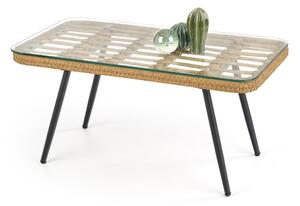 Zahradní stolek Gardena, přírodní dřevo / černá