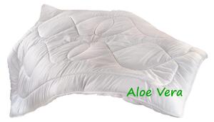 Sada lůžkovin Aloe Vera: celoroční přikrývka 140x200 cm 850 g + polštář 70x90 cm 900 g zip - Brotex