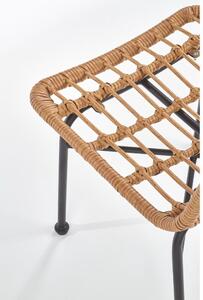Zahradní židle Hilda, přírodní dřevo / černá