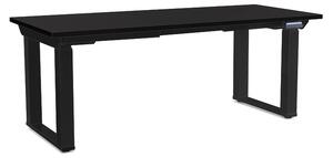 Výškově nastavitelný stůl OfficeTech Strong 180 x 80 cm, černá podnož, černá