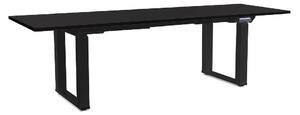 Výškově nastavitelný stůl OfficeTech Strong 240 x 80 cm, černá podnož, černá