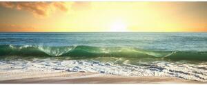 Panoramatická fototapeta - Moře při západu slunce + zdarma lepidlo