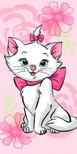 Vesna | Dětská osuška Marie Cat pink 70x140 cm