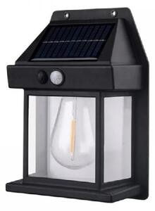 Solární zahradní nástěnná lampa Solar Interaction 888 - černá