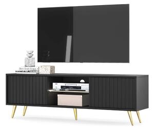 TV skříňka/stolek Biel 135 (černá). Akce -16%