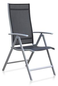 Zahradní židle Conrado 1 + 1 ZDARMA, černá / šedá