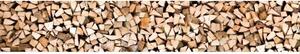 DIMEX | Fototapeta do kuchyně Dřevěná polena KI-350-031 | 350 x 60 cm | béžová, hnědá
