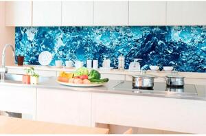 DIMEX | Fototapeta do kuchyně Perlivá voda KI-350-060 | 350 x 60 cm | modrá