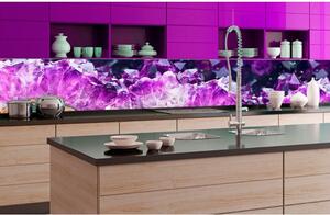DIMEX | Fototapeta do kuchyně Ametyst KI-350-065 | 350 x 60 cm | fialová