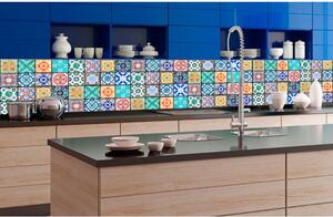 DIMEX | Fototapeta do kuchyně Starobylé kachličky KI-350-079 | 350 x 60 cm | vícebarevná