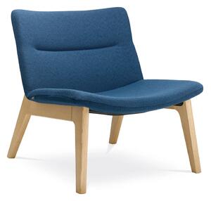 LD SEATING - Křeslo OSLO LOUNGE s dřevěnou podnoží