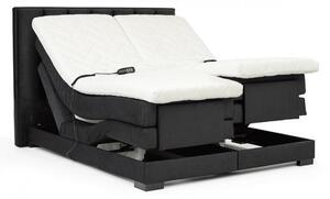 Kontinentální postel VENETA boxspring s elektrickým polohováním 200X180, šedá (Sola 04)