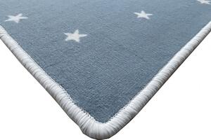 Vopi | Kusový koberec Hvězdička modrá - 100 x 150 cm