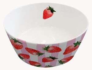 Malá miska z kostního porcelánu New Bone China Strawberry & Stripes