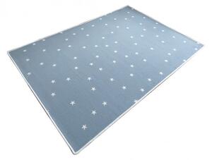 Vopi | Kusový koberec Hvězdička modrá - Kulatý průměr 400 cm