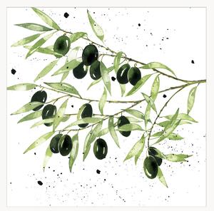 Sada papírových ubrousků Olives, 40 dílů