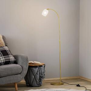 Lucande Taylan stojací lampa železo, stínidlo sklo