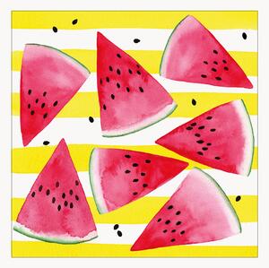 Sada papírových ubrousků Melon & Stripe, 40 dílů