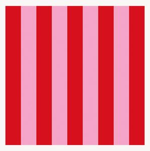 Sada papírových ubrousků Red & Pink, 40 dílů