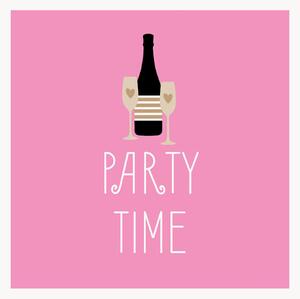 Sada papírových ubrousků Cheers To Rosé, 40 dílů