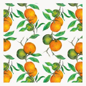 Sada papírových ubrousků Beautiful Oranges, 40 dílů