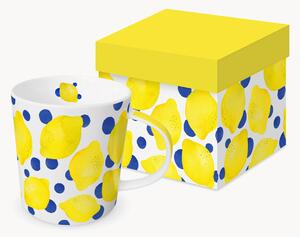 Hrnek z kostního porcelánu New Bone China Lemon & Dots