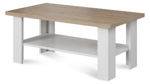Konferenční stolek GIGAS 7, dub/bílá