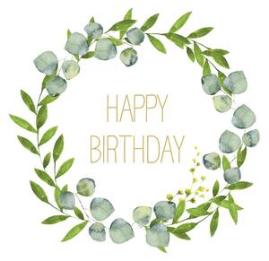 Sada papírových ubrousků Happy B'day, 40 dílů