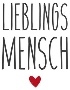 Sada papírových ubrousků Lieblingsmensch, 40 dílů