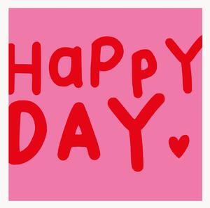 Sada papírových ubrousků Happy Heart, 40 dílů