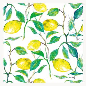 Sada papírových ubrousků Beautiful Lemons, 40 dílů
