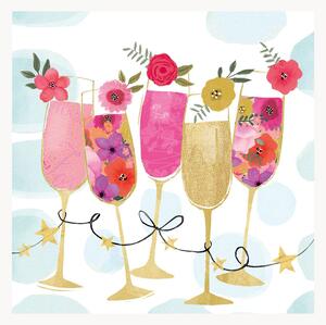 Sada papírových ubrousků Happy Drinks, 40 dílů