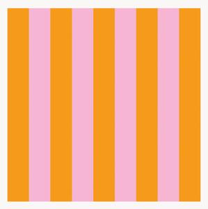 Sada papírových ubrousků Orange & Pink, 40 dílů