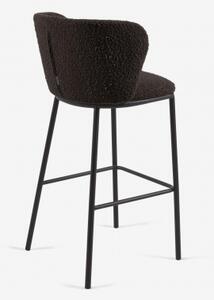 CISELIA barova židle černá