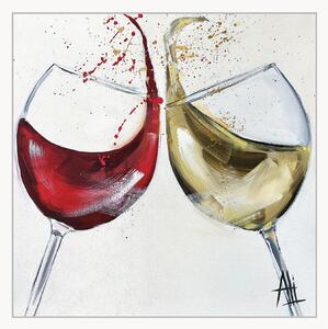 Sada papírových koktejlových ubrousků Rouge Et Blanc, 60 dílů