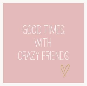 Sada papírových ubrousků Crazy Friends, 40 dílů