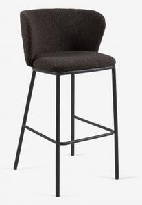 CISELIA barova židle černá