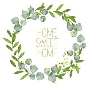 Sada papírových ubrousků Home Sweet Home, 40 dílů