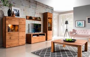 Dubový nábytek z masivu do obývacího pokoje a jídelny - DALLAS dub olejovaný