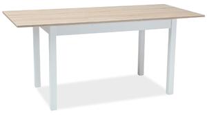 Jídelní stůl rozkládací HORACY 100x60 bílá/dub